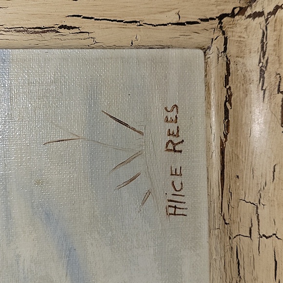 Original 1969 Oil On Board Painting - Picture 3 of 7